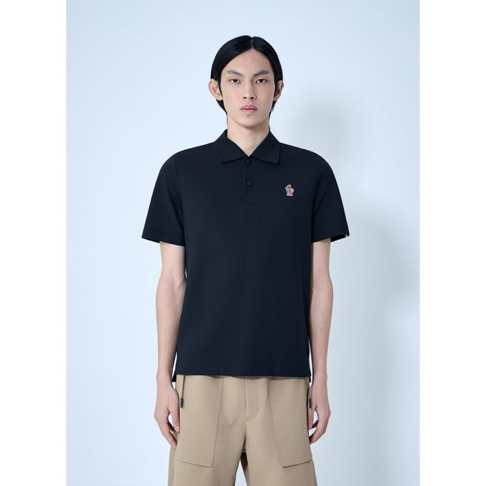Moncler Grenoble Men Embroidered Logo Polo Shirt